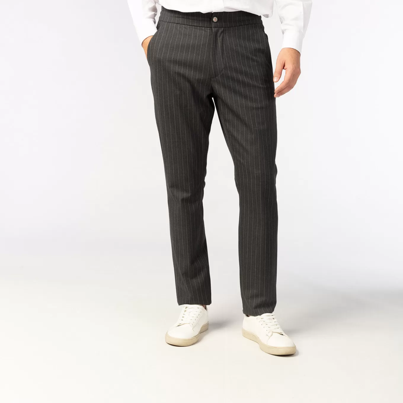 SERGE BLANCO® Pants^gray striped pants