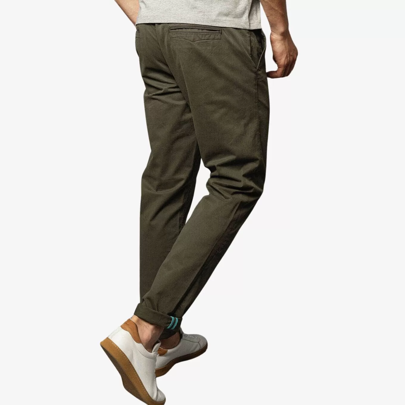 SERGE BLANCO® Pants^Chino 702 comfort fit dark green