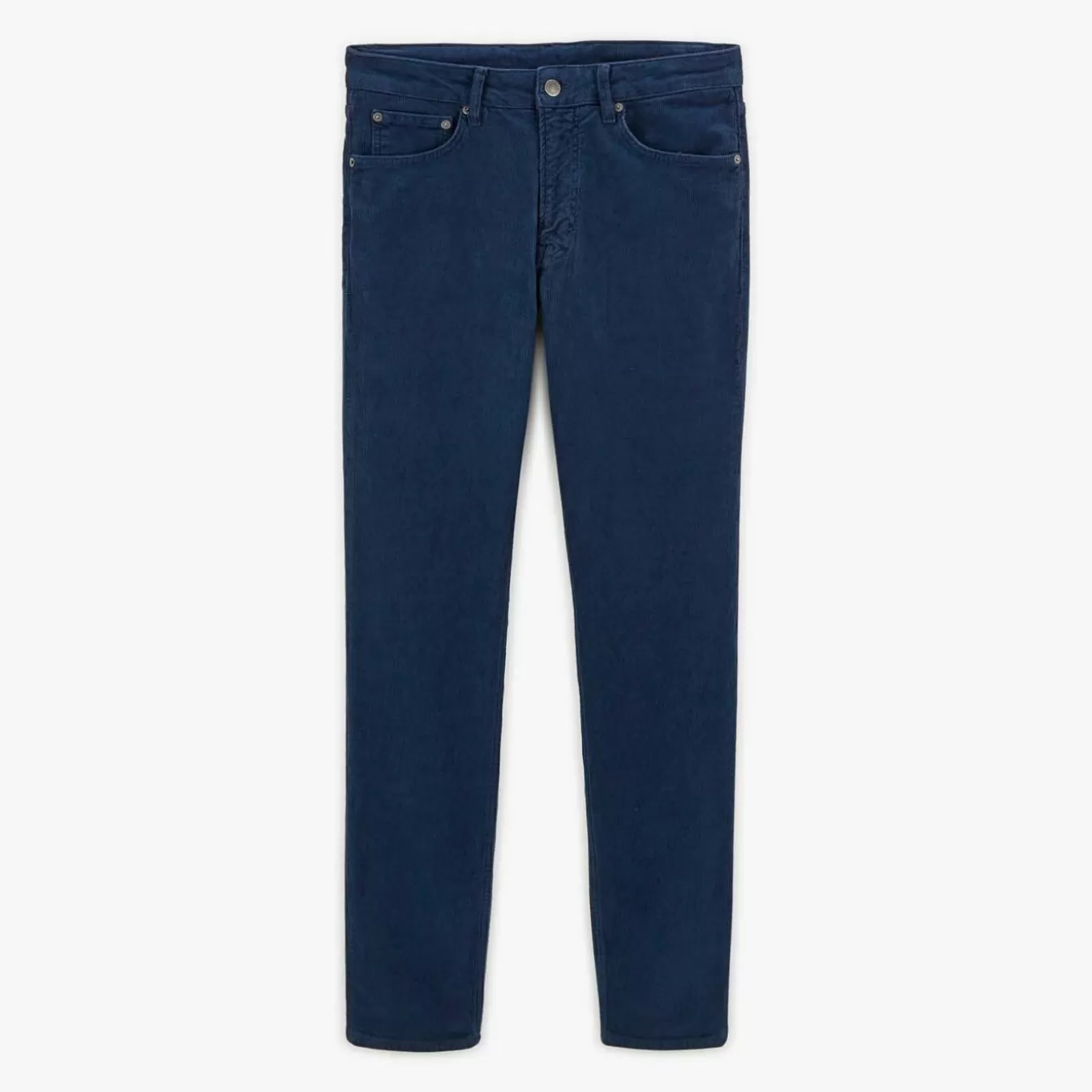 SERGE BLANCO® Pants^Dark blue tapered cut 330 velvet pants