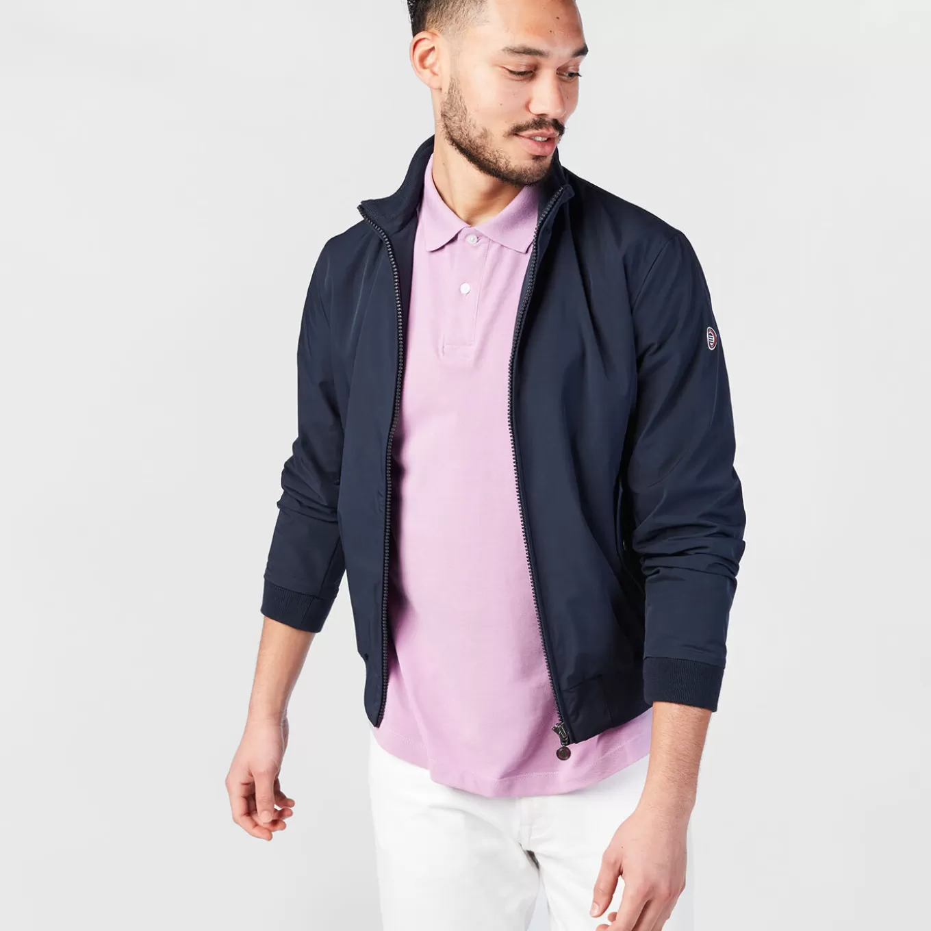SERGE BLANCO® Coats And Jackets^Florent navy blue zipped jacket