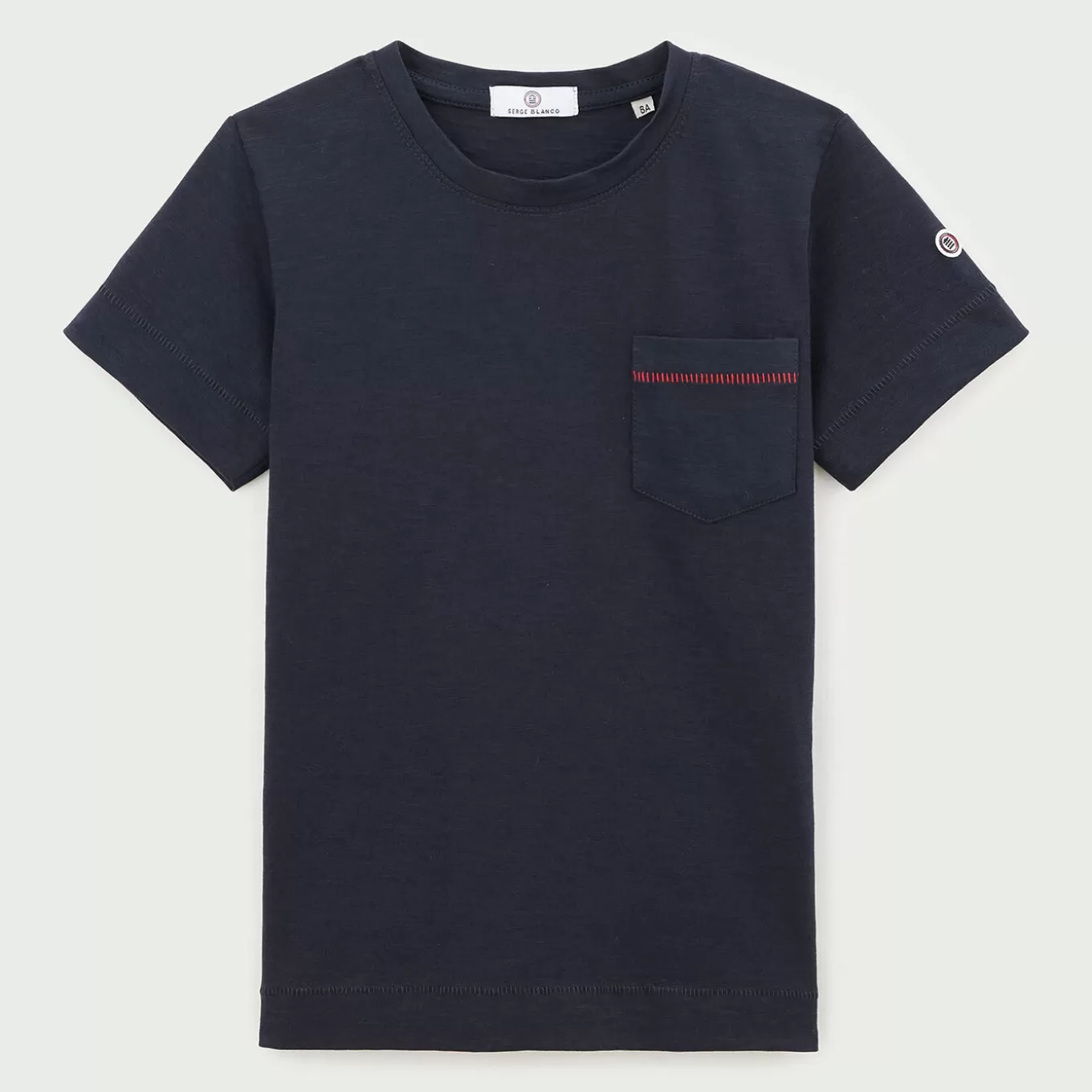 SERGE BLANCO® T-shirts^Junior dark blue jersey t-shirt