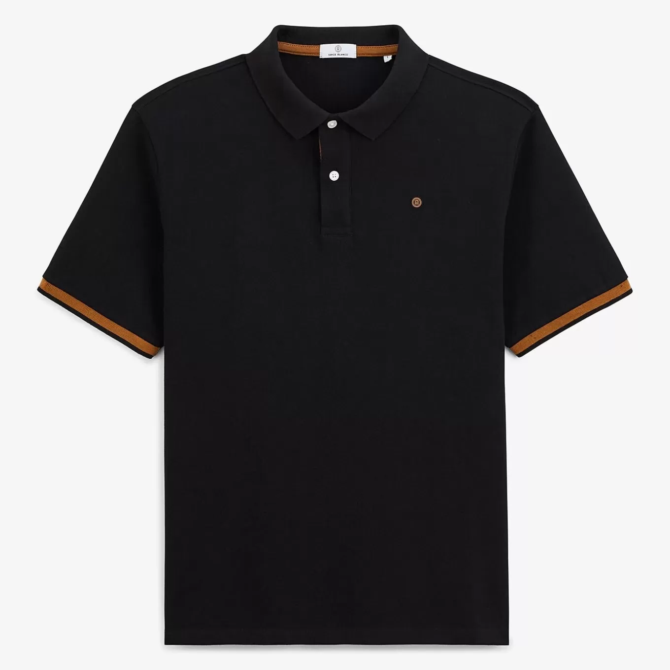 SERGE BLANCO® Polo Shirts^Lewis black polo shirt
