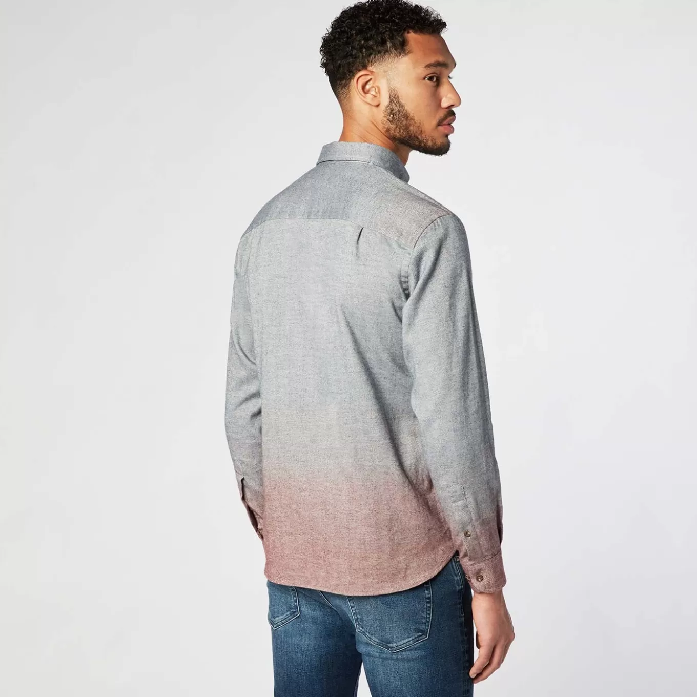 SERGE BLANCO® Shirts^Long Sleeve Shirt with Ba Collar in Faux Plain Fabric