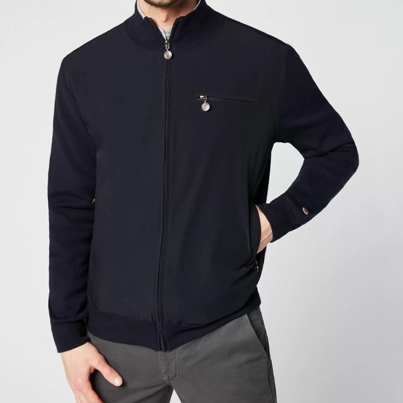 SERGE BLANCO® Sweaters^Navy blue vest