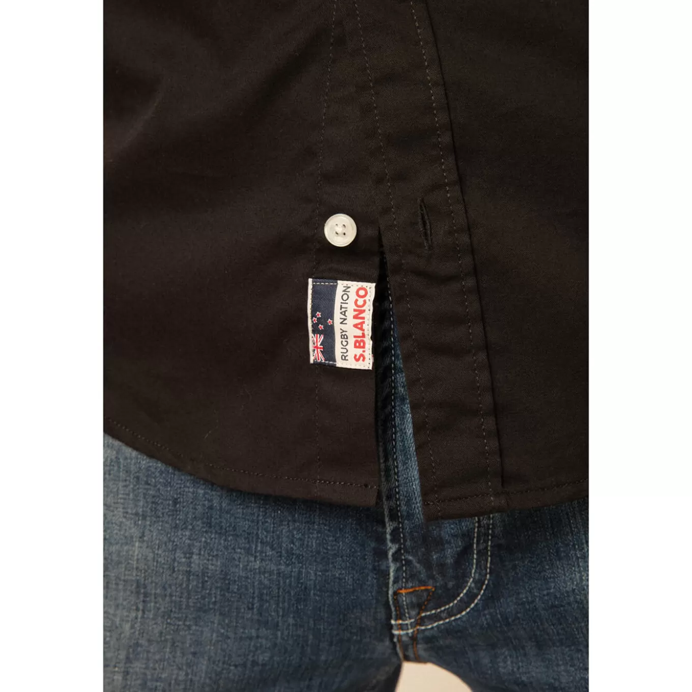 SERGE BLANCO® Shirts^New Zealand Rugby Nation Short Sleeve Shirt - Comfort Fit
