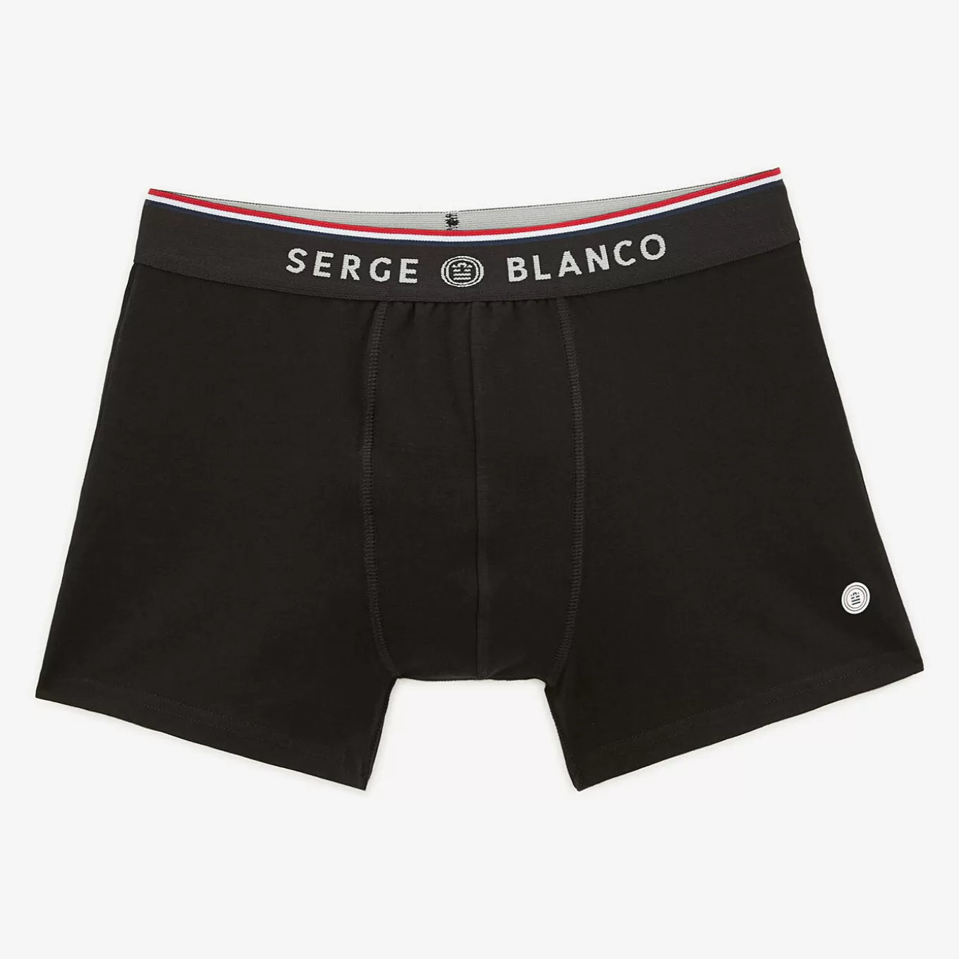 SERGE BLANCO® Underwear^Pack of 2 plain black cotton boxers