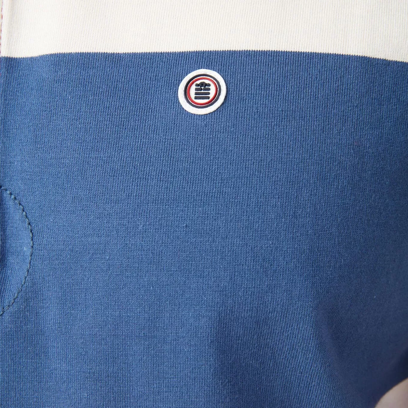 play_rugby_polo_shirt_with_red_tricolor_stripes_6.webp SERGE BLANCO® Polo Shirts^Play rugby polo shirt with red tricolor stripes