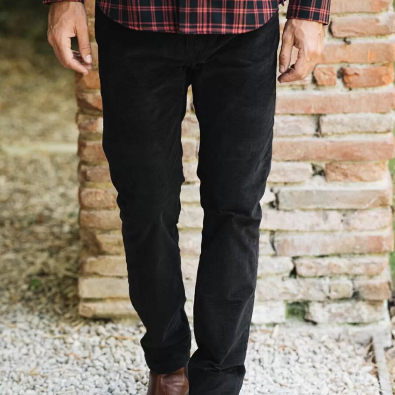SERGE BLANCO® Pants^5 Pocket Stretch Velvet Pants