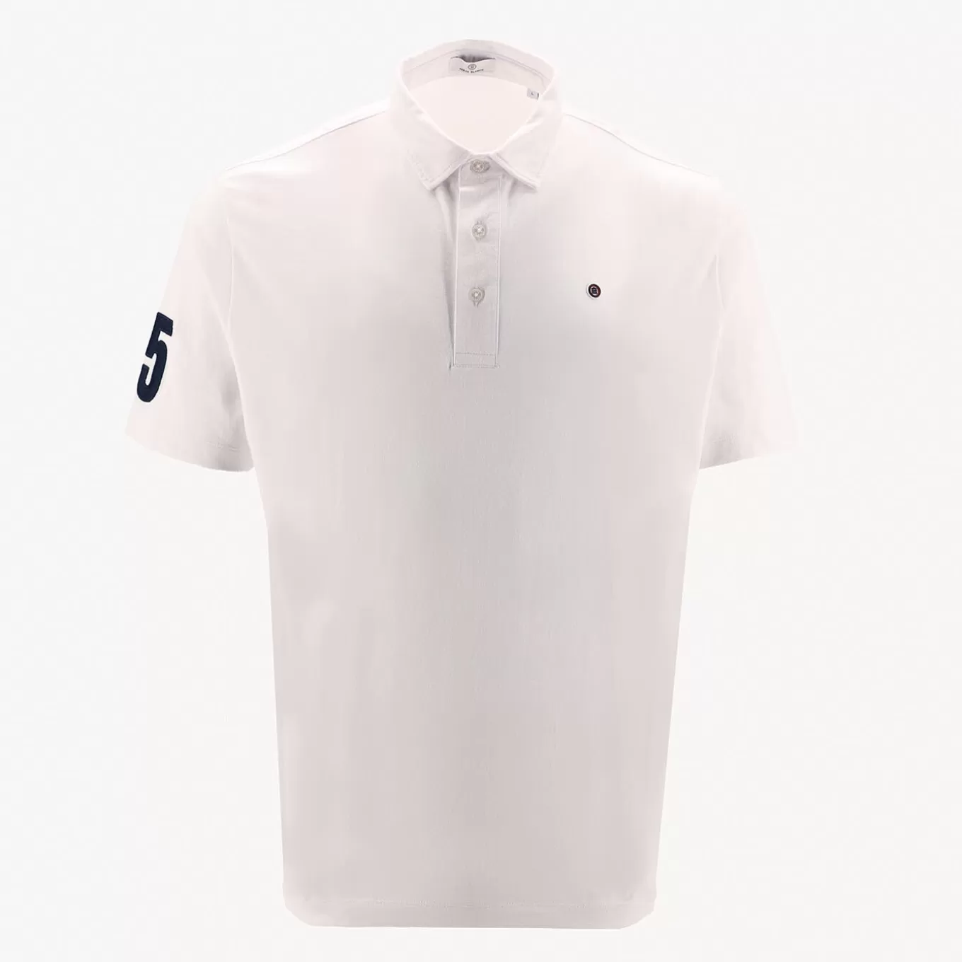 SERGE BLANCO® Polo Shirts^Polo 15 in white jersey