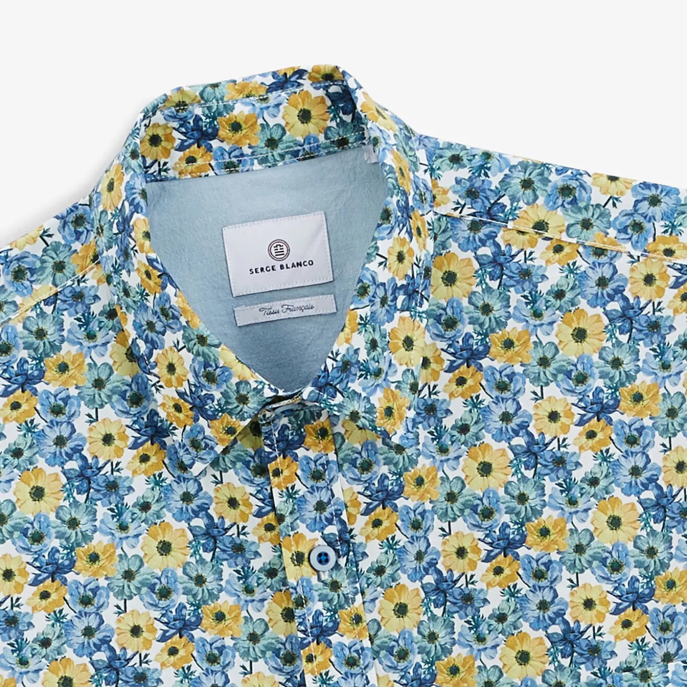 SERGE BLANCO® Shirts^Regular aviator shirt with cornflower print