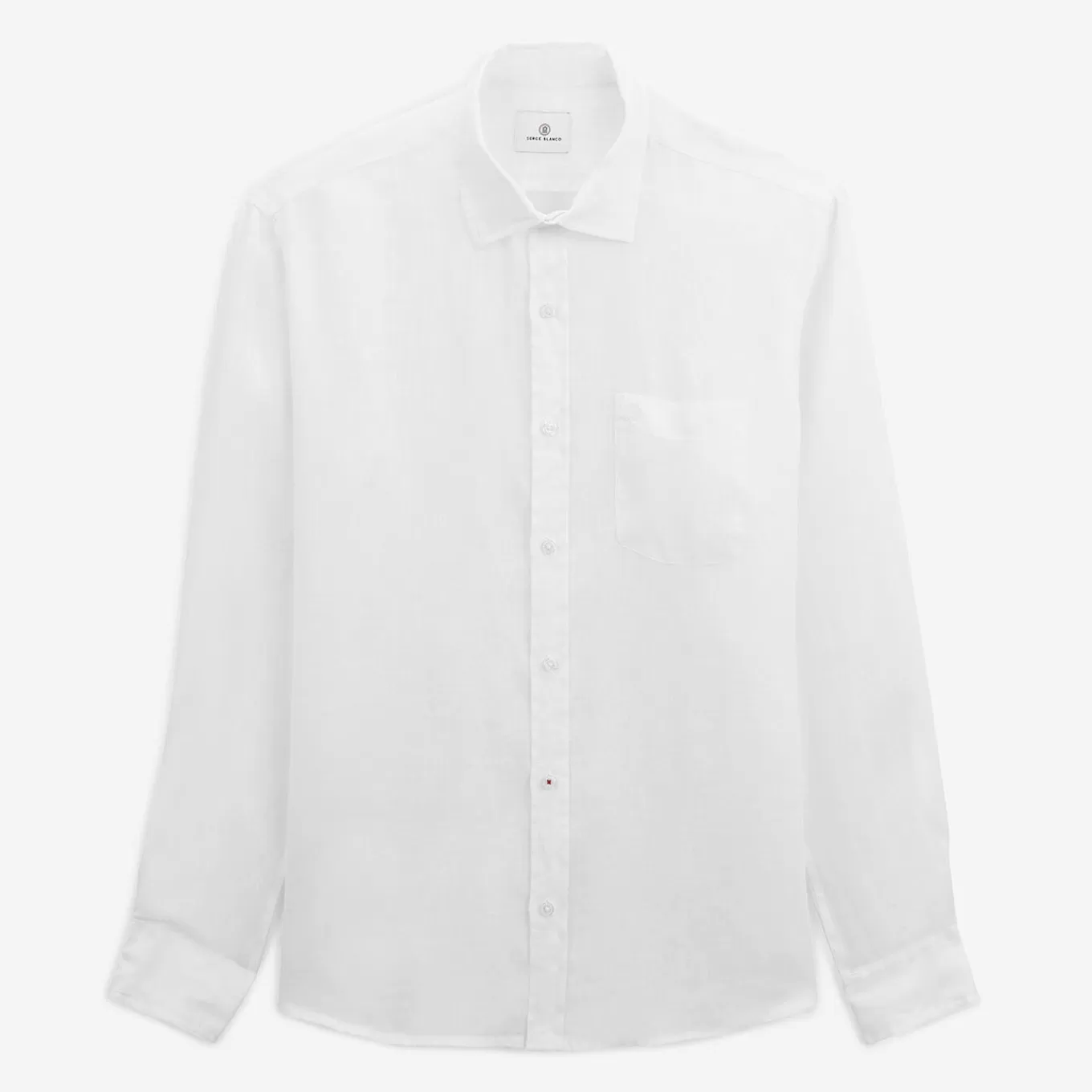 SERGE BLANCO® Shirts^Regular white linen shirt