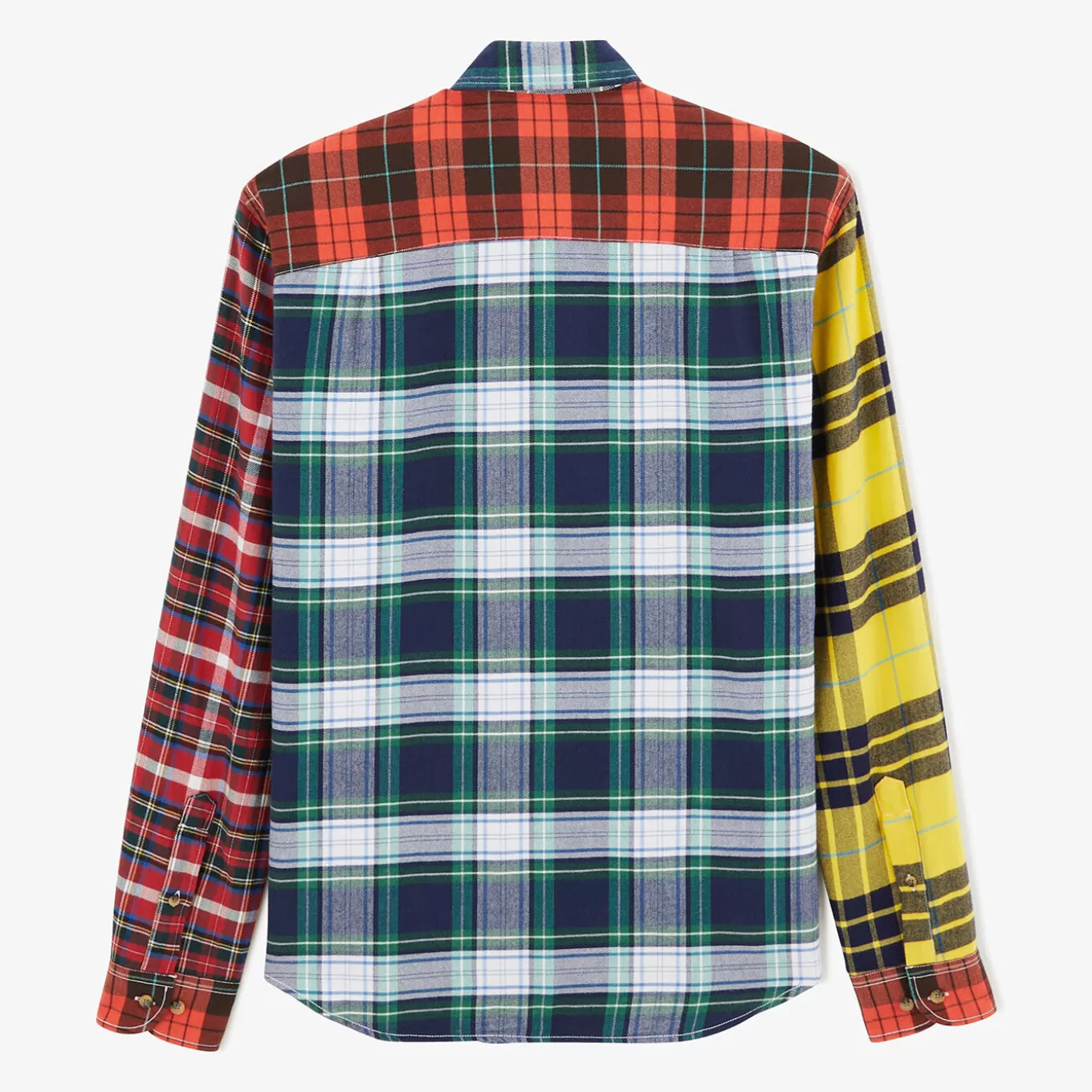 SERGE BLANCO® Shirts^Shirt in patchwork of multi-colored checked fabrics