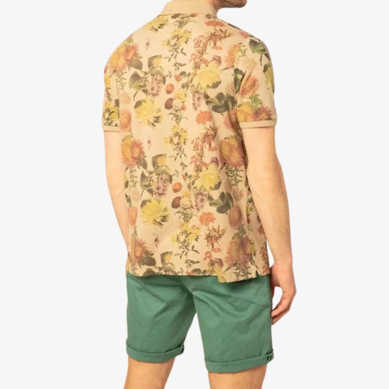 SERGE BLANCO® Shirts^Short Sleeve Floral Print Pique Polo Shirt