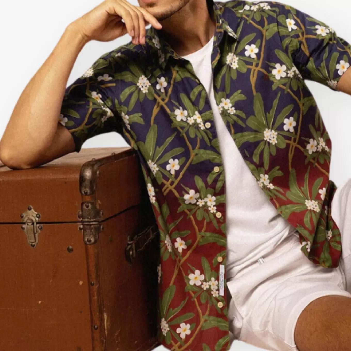 SERGE BLANCO® Shirts^Short Sleeve Shirt With Floral And Gradient Print