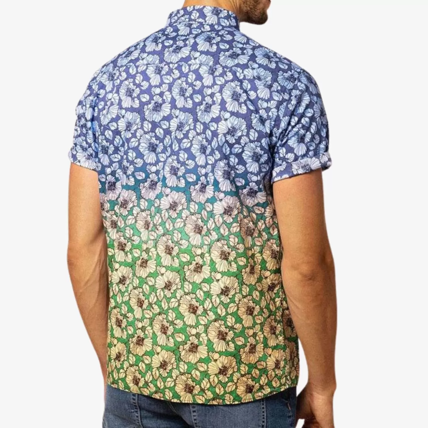 SERGE BLANCO® Shirts^Short Sleeve Shirt With Floral Print Fancy Fabric