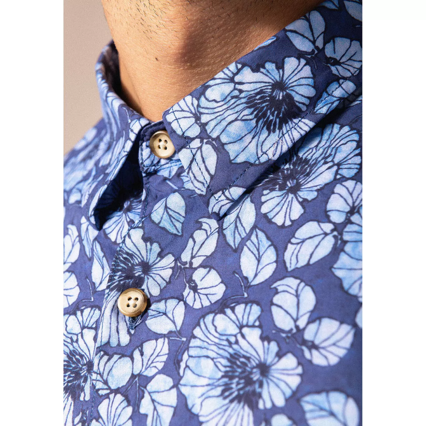 SERGE BLANCO® Shirts^Short Sleeve Shirt With Floral Print Fancy Fabric
